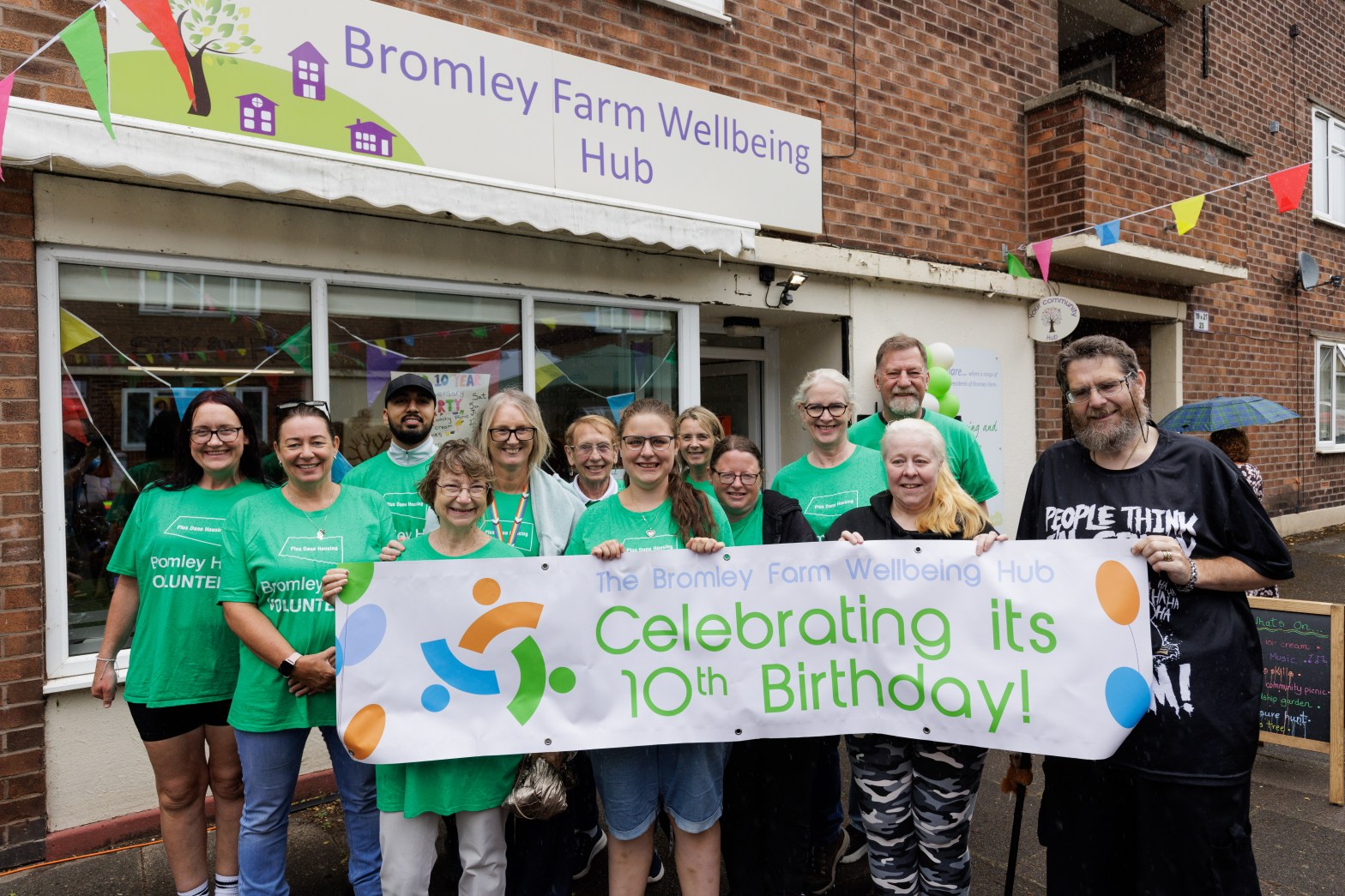 Bromley Farm Volunteers at the 10th birthday party