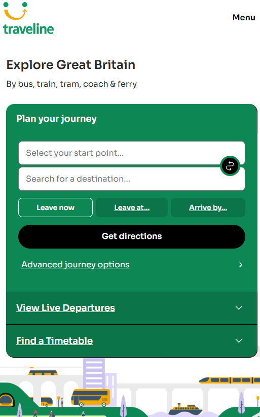 Traveline app image