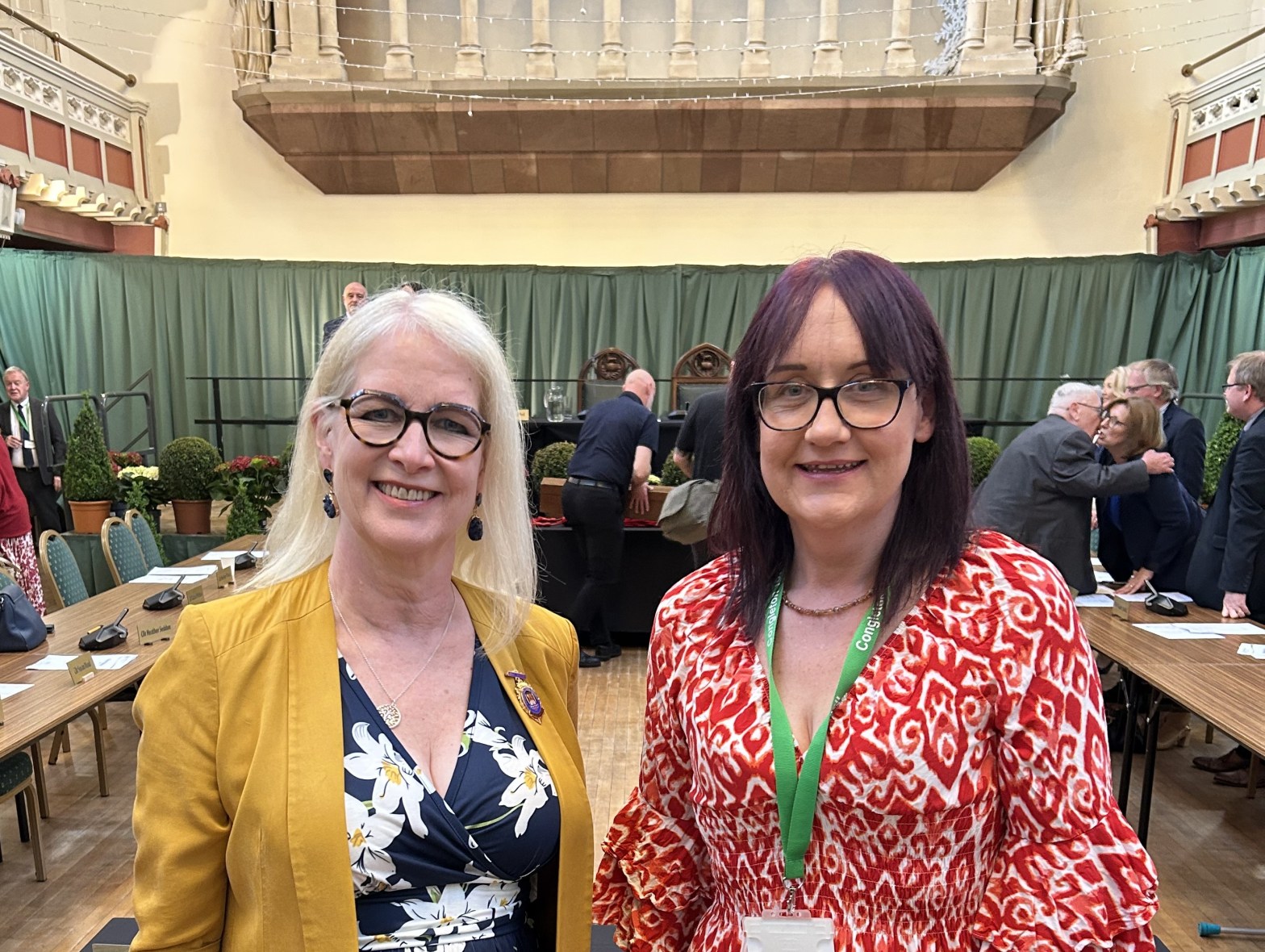 Cllr Kay Wesley and Cllr Susie Mead at Mayor-making